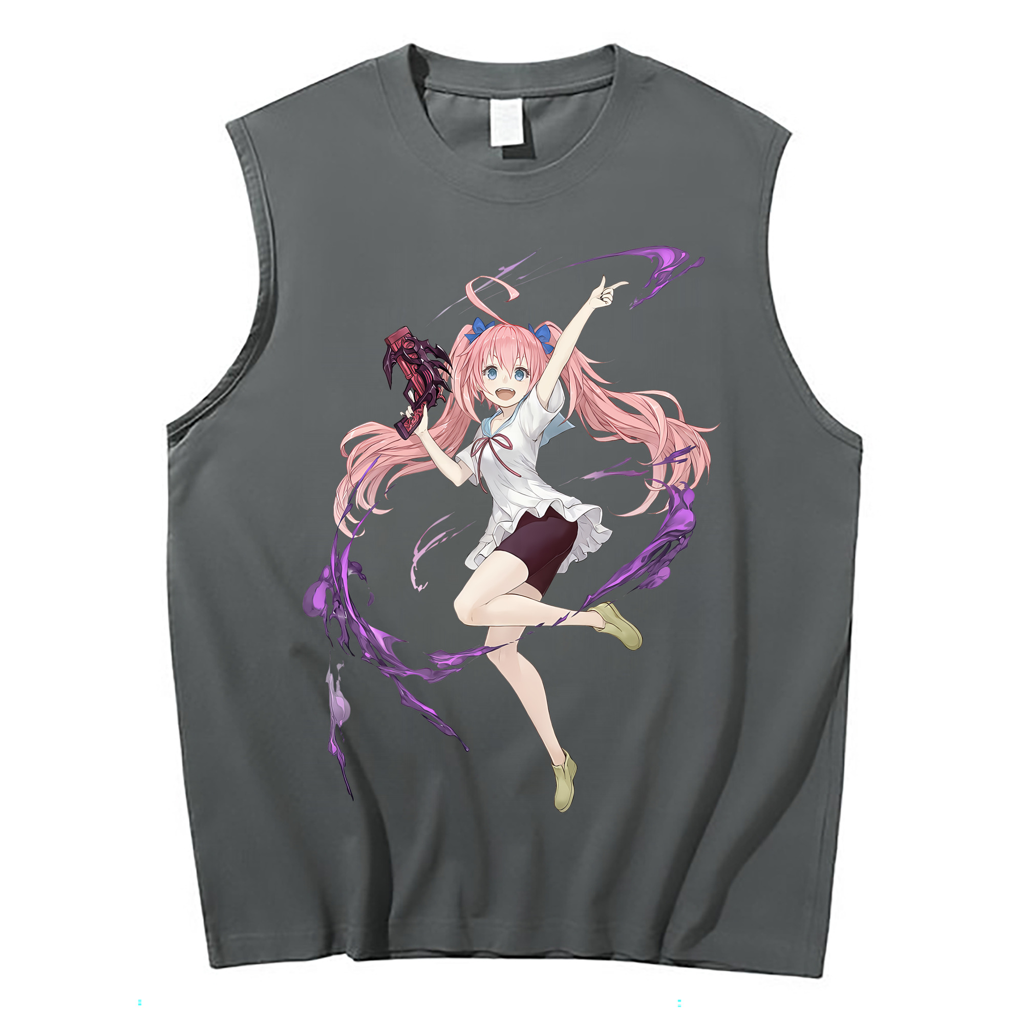 （画像用） 転スラ Regarding Reincarnated to Slime コットン100％タンクトップ（フロントプリント）